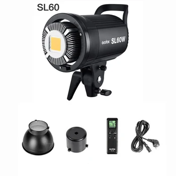 Godox SL-60W SL60W Luz de Vídeo LED 5600K Versión en Blanco de Luz Continua Bowens de Montaje para el Estudio de Grabación de Vídeo de la emisión en Directo