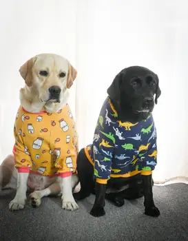 Grande de ropa de perro Grande perro pijamas Super suave ropa de perro Adecuado para medianas y grandes perros de Tamaño 8-12