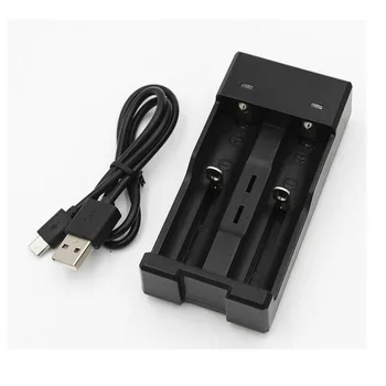 GTF batería de Litio cargador USB doble ranura cargador inteligente para 18650 14500 16340 cable USB doble de carga de la Batería recargable
