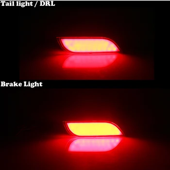 Gtinthebox 2PCS LED Rojo Parachoques de los Reflectores de Luces Luces Antiniebla Traseras Para el Subaru Impreza WRX STi XV Crosstrek de Freno/luces de Cola