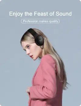 H1 Pro Auriculares Bluetooth Estéreo de alta fidelidad Auricular Inalámbrico de Juegos de Auriculares Sobre oreja de Cancelación de Ruido con Micrófono Soporte de Tarjeta TF