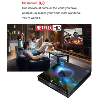 H10 PRO Android TV Box Allwinner H603 4 gb de RAM y 32 gb de ROM 5G WIFI Android 9.0 Cuadro de TV de 6K 4K Set Top Box Medios de comunicación Juegan