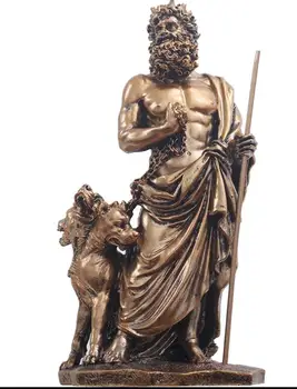 Hades restaurar maneras antiguas decoradas de resina modelos de los dioses griegos, los guerreros y los caballeros de la decoración de la figura de la Escultura de la estatua de