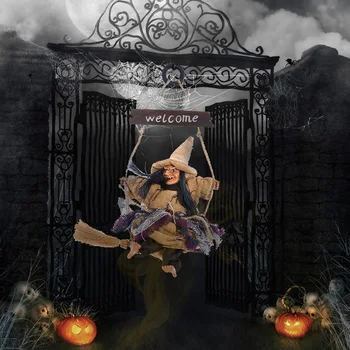 Halloween Fantasma de la Bruja de la Muñeca de Terror de Miedo Decoración Colgando Fantasma de Vuelo de la Bruja Colgante de Halloween DIY Parte Adornos
