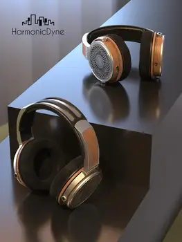 HarmonicDyne Zeus Través de Auriculares Auricular Acústico de 50 mm Dinámico equipo de alta fidelidad de la Música Monitor de calidad de Audiófilo Músico Estéreo MMCX Auricular