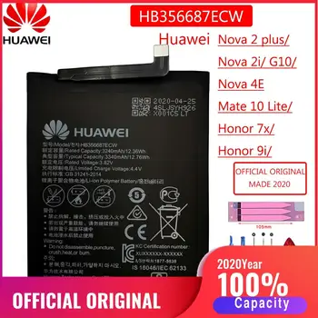 HB356687ECW Original Hua wei Batería Para Huawei Nova 2 plus/Nova 2i/ G10/Mate 10 Lite/ Honor 7x / 9i Reemplazo de la Bateria Batary