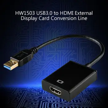 HD 1080P USB 3.0 a HDMI Convertidor Adaptador Multi Adaptador de Monitor Multi Cable Adaptador de Monitor Para Windows 7/8/10 Portátil