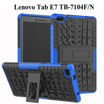 Heavy Duty 2 en 1 Híbrido Robusto Caso Para Lenovo Tab E7 2018 Tableta Cubierta de la Funda Para Lenovo 7104 TB-7104F de 7 pulgadas de caso+Película+Lápiz