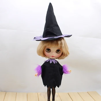 HELADO DBS Blyth muñeca de halloween traje de la Bruja de vestir para el conjunto del cuerpo de la muñeca licca de hielo