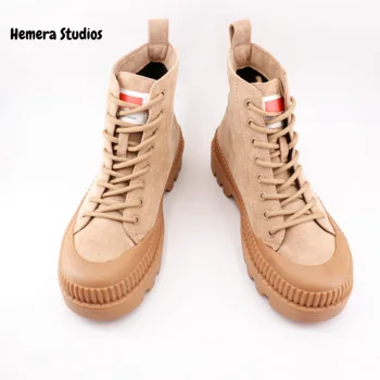 Hemera Estudios de la mujer de arranque zapatos 2020 plataforma con cordones multicolor Zapatillas de deporte de la moda de nueva colección
