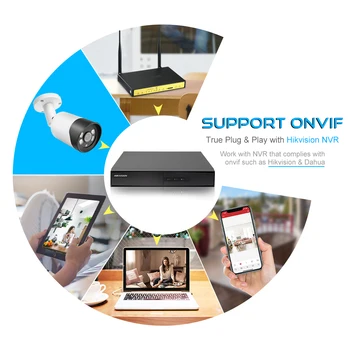 Hikvision Compatible a todo Color ColorVu IP de la Bala de la Cámara Colorido de 8MP, 5MP 2MP de la Red de la Leva de Seguridad CCTV PoE HD 1080P ONVIF H. 265
