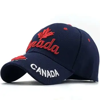 Hombres gorra de béisbol de Canadá Bandera Hombres de pesca de la Gorra de Béisbol De Canadá para Hombre de Sombrero de Snapback Hueso Ajustable Unisex gorra de Béisbol