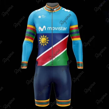 Hombres jersey de ciclismo de manga larga y pantalones cortos skinsuit triatlón natación bicicleta de carretera conjunto maillot ciclismo hombre MTB bike pro uniforme