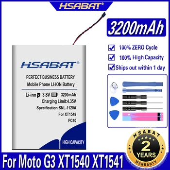 HSABAT 3200mAh FC40 Batería para Motorola Moto G para Moto G3 XT1540 XT1541 XT1543 XT1544 XT1548 XT1550 XT1557