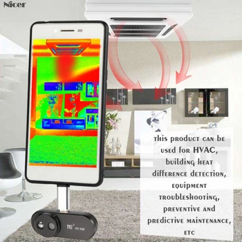 HT-102 Teléfono Móvil Infrarrojo Térmico Imager Apoyo de Imágenes de Vídeo Para Android Tipo C de Imagen Térmica de la Temperatura del Detector