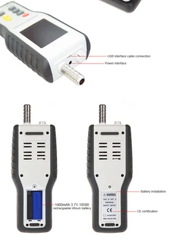HT-9600 Alta Sensibilidad PM2.5 Detector De Partículas Monitor Profesional De Polvo Monitor De Calidad Del Aire De Mano De Contador De Partículas