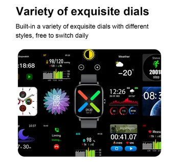 I10 de Llamada Bluetooth Inteligente Reloj Impermeable de los Hombres de Fitness Tracker Monitor de Ritmo Cardíaco Reloj Smart Mujeres P8 Smartwatch para Android Ios