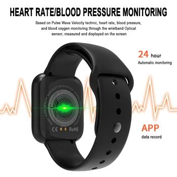 I5 Mujeres/Hombres de los Relojes Inteligentes de la Frecuencia Cardíaca Monitor de Fitness Tracker Brazalete de Presión Arterial Smartwatch De Apple Watch Andriod PK B57
