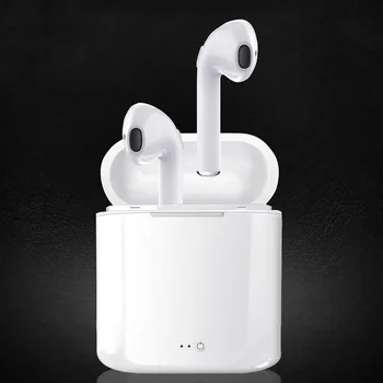 I7S TWS Bluetooth auriculares Auriculares Auriculares Inalámbricos de Música Estéreo de Auriculares Con Micrófono para Todos los Smartphone
