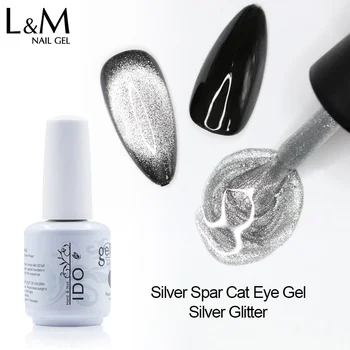 IDO Spar Cat Eye Gel Polish Nueva Plata de Oro Brillante Magnético Gel esmalte de Uñas de Manicura de Verano Caliente de la Base de Color de la Magia de Ojo de Gato Nial