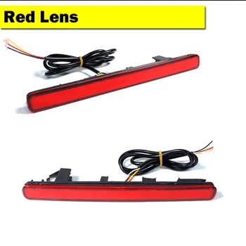 IJDM LED Rojo Parachoques Reflector de Luces Para 09-14 Acura TSX (Euro Acuerdo) de la Función como de la Cola,Frenos y Traseros faros Antiniebla encender las Luces