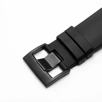 Impermeable de Silicona pulsera de 35 mm negro pulsera de los hombres de la pulsera con cierre de hebilla Para SUUNTO CORE smart watch accesorios