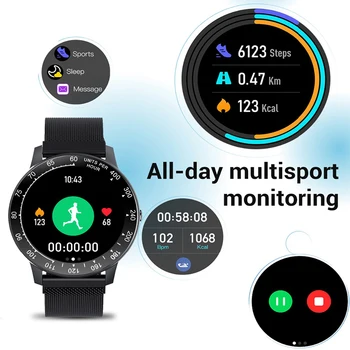 Inteligente Reloj de los Hombres de las Mujeres de la Pulsera de Fitness Sport Tracker H30 Presión Arterial Monitor de Ritmo Cardíaco Impermeable Reloj Para IOS, Android