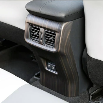 Interior del coche Melocotón Madera de la Decoración de la parte Interior de la Puerta de Moldeo Recortar la Tira de la Decoración de la etiqueta Engomada Para Toyota RAV 4 RAV 4 XA50 50 2019 2020