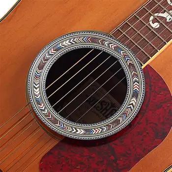 IRIN Madera Orificio Roseta Incrustaciones de Sonido de la Guitarra Agujero de la Decoración de 94 mm para la Guitarra Clásica Guitarra Acústica