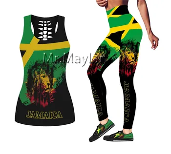 Jamaica León Hueco Tanktop para las mujeres 2020 Verano Sexy sin Mangas Chaleco de Niña de Bob Marley parte superior del Tanque de ropa mujer de gran tamaño tamaño de la UE