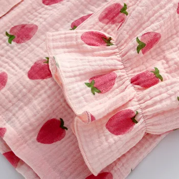 Japonés 2020 damas nuevos pijamas de conjunto primavera y el otoño de algodón puro de la gasa del verano de manga larga, pantalones lindo de la casa coreana servicio de traje