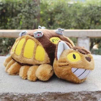 Japón animados Lindo Totoro Gato Bus Material de la Felpa Muñeca de Juguete de los Niños Regalo de Cumpleaños 30cm