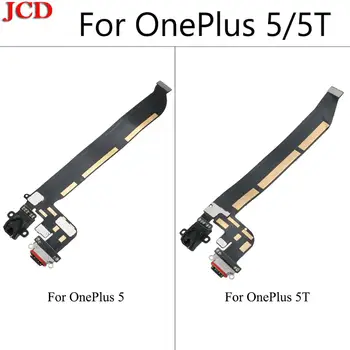 JCD Nuevo de Alta Calidad Para el OnePlus 5 Más 5 5T Tipo C Puerto de Carga USB Conector Dock a Cable Flex de Repuesto Piezas de Montaje