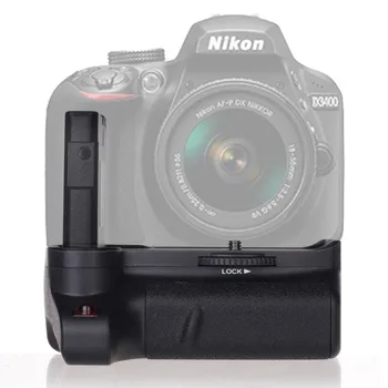 JINTU Pro Multi-Power Grip para Nikon D3400 Cámara RÉFLEX digital Disparador Vertical Trabajar Con baño EN-EL14 Batería