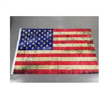 Johnin 90x150cm Estilo Vintage Manchada de Té antiguo Envejecido Bandera de los estados unidos de América