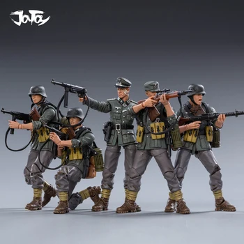 JOYTOY 1/18 de Acción de la segunda guerra mundial Alemania de la División de Montaña Figuras de soldados (5PCS/Set) Coleccionable de Juguete Modelo Militar de Regalo
