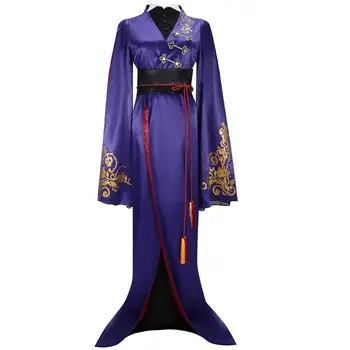 Juego de Twisted-el país de las Maravillas de la Nieve de la Princesa Vil Schoenheit Traje de Cosplay Hombres Mujeres kimono Tradicional Vestido Morado Hanfu Trajes