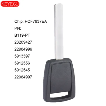 KEYECU de Reemplazo sin Cortar Chip transmisor PCF7937EA de Encendido B119-PT Clave para GM Chevy