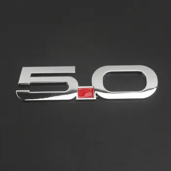 Kirsite Lado Emblema de la Insignia de Carta 3D Pegatina Para el Ford Mustang GT 5.0 Twin Turbo Tronco Fender