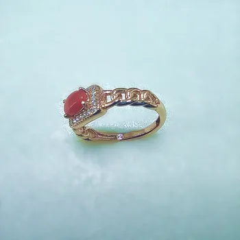 KJJEAXCMY joyería fina natural de coral rojo de la plata esterlina 925 de las nuevas mujeres de piedras preciosas anillo de soporte de la prueba popular