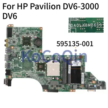 KoCoQin de la placa base del ordenador Portátil Para HP Pavilion DV6-3000 DV6 Placa base 595135-001 595135-501 DAOLX8MB6D1