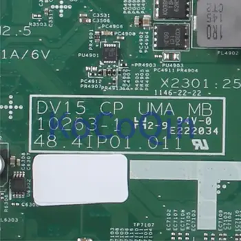 KoCoQin de la placa base del ordenador Portátil Para DELL Inspiron 15R N5040 V1540 HM55 Placa base CN-0X6P88 0X6P88 DV15 CP UMA MB 10263-1 48.4IP01.011