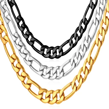 Kpop Figaro Collar de Oro de la Cadena de Color Para los Hombres de Alta Calidad de África Collares de 4 mm de Fábrica al por mayor N104