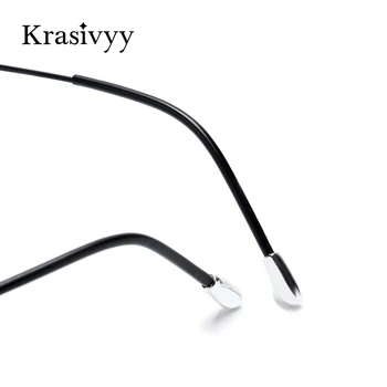 Krasivyy de Titanio Gafas de Marco Hombres 2020 Europeo Nuevo Diseño de la Plaza Monturas de Anteojos Recetados Anteojos de Marco para las Mujeres