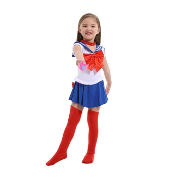 KTLPARTY niños chica Anime Bastante cosplay parte Sailor Moon traje vestido de siembra usagi sailor júpiter Chicas de vestuario