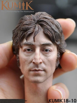 KUMIK 1:6 en Escala de Cabeza Masculina Esculpir KUMIK18-10 John Lennon Modelo de la Cabeza De 12 pulgadas de las Figuras de Acción Accesorios para el Cuerpo