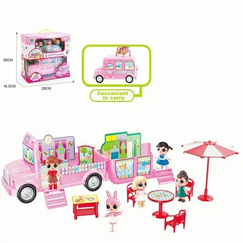 L. O. L. SORPRESA! NUEVA lols muñeca Original Merienda coche autobús de juguete lol muñecas sorpresa casa de juguete fingure niña juguetes de regalo para los niños