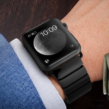 La cerámica correa para el apple watch banda de 42 mm 38 mm apple watch 4 5 pulsera de 44 mm de 40 mm, correa de reloj iwatch serie 5/4/3/2/1 correa