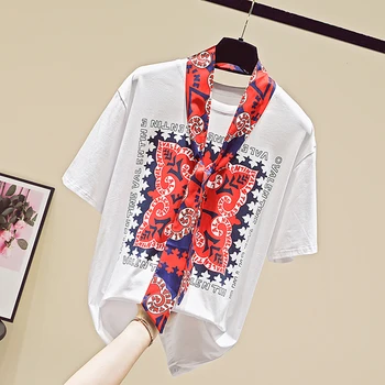 La moda de Impresión de la camiseta de las mujeres de la camiseta de algodón superior camisetas de verano mujer 2019 verano tops t-shirt ropa de mujer camiseta mujer