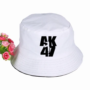 La moda de los sombreros Mi Vida Es Ak 47 Militar ruso Temas Cubo de Sombreros de Verano de Algodón de los Hombres de las Mujeres pescador sombrero al aire libre, parasol, tapa